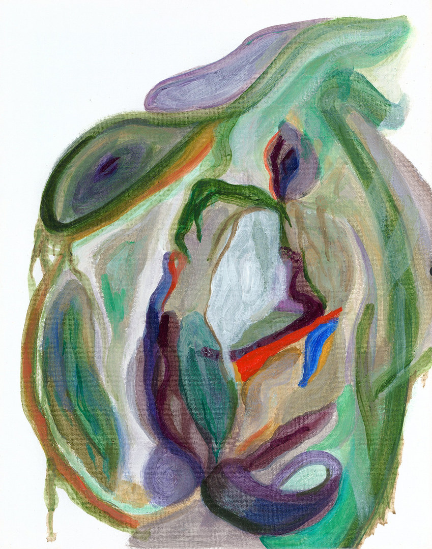 Held Within, 2026, acrylic on canvas