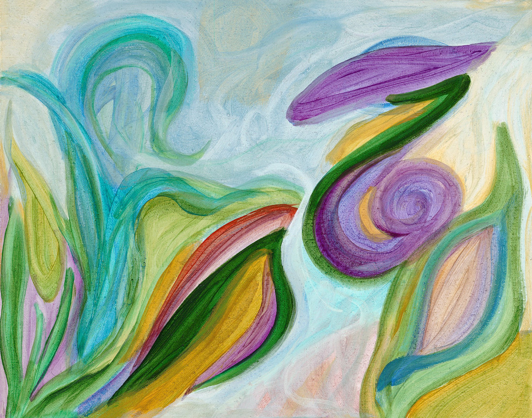 Unfurling, 2026, acrylic on canvas